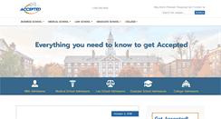 Desktop Screenshot of blog.accepted.com